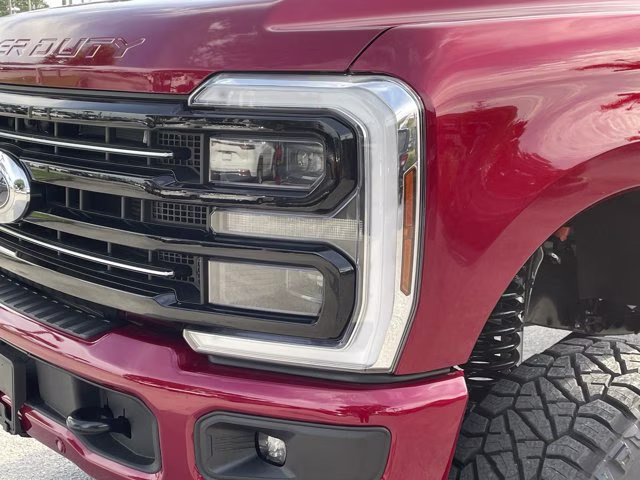 2026 Ruby Red Metallic Tinted Clearcoat Ford Super Duty F-250 SRW Platinum Lift 4X4 Truck