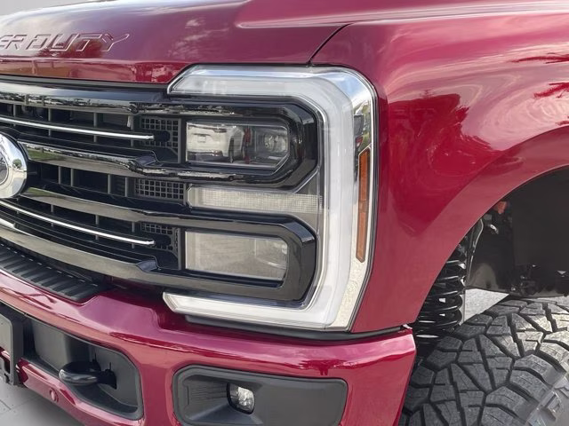 2026 Ruby Red Metallic Tinted Clearcoat Ford Super Duty F-250 SRW Platinum Lift 4X4 Truck