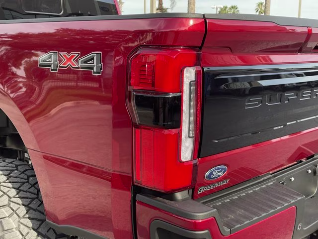 2026 Ruby Red Metallic Tinted Clearcoat Ford Super Duty F-250 SRW Platinum Lift 4X4 Truck