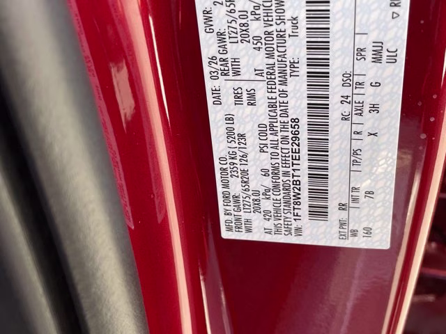 2026 Ruby Red Metallic Tinted Clearcoat Ford Super Duty F-250 SRW Platinum 4X4 Truck