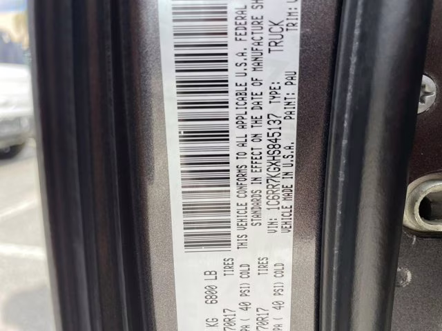 2017 Granite Crystal Metallic Clearcoat Ram 1500 Tradesman 4X4 Truck