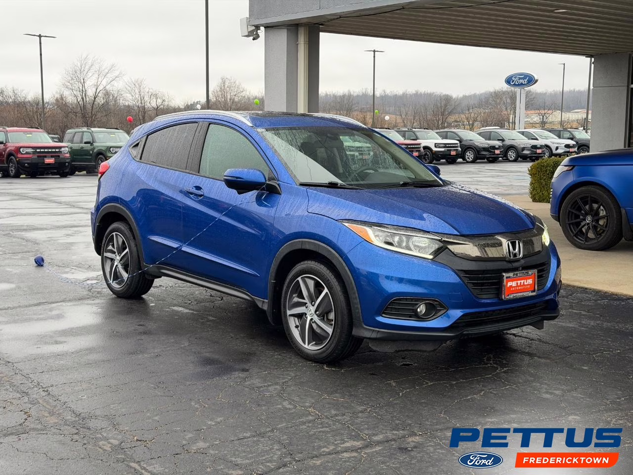 2022 Aegean Blue Metallic Honda HR-V EX AWD SUV