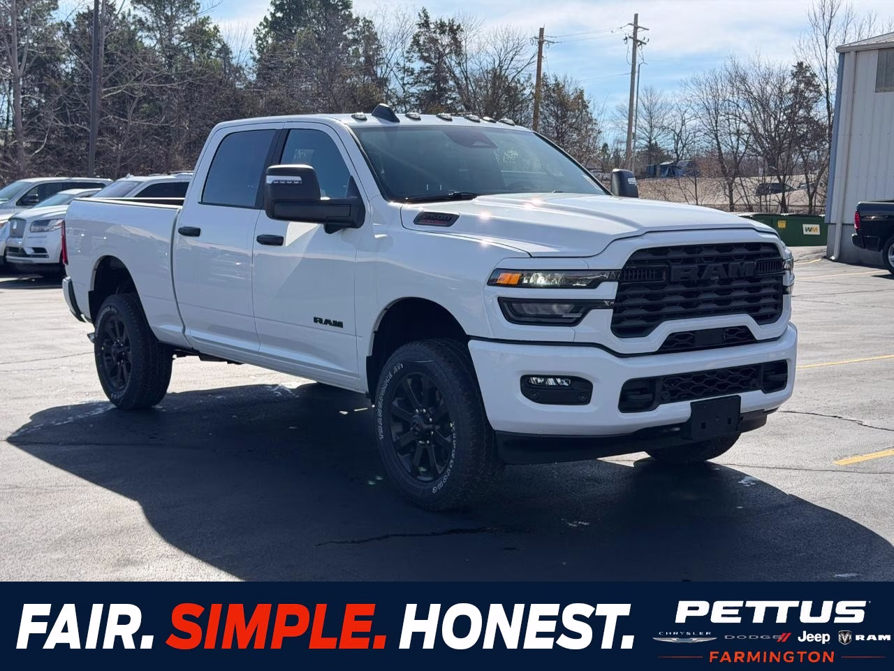 2026 Bright White Clearcoat Ram 2500 Big Horn 4X4 Truck
