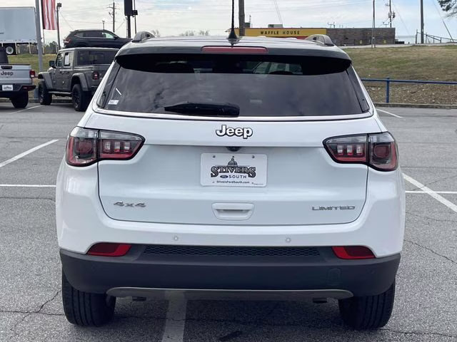 2024 Bright White Clearcoat Jeep Compass Limited 4X4 SUV