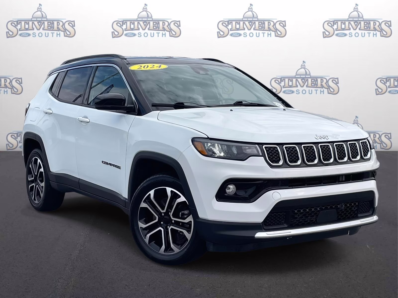2024 Bright White Clearcoat Jeep Compass Limited 4X4 SUV
