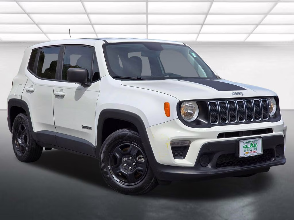 2019 Alpine White Clearcoat Jeep Renegade Sport FWD SUV