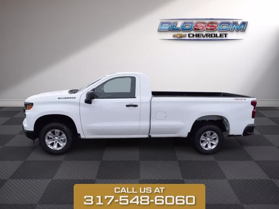 2026 Summit White Chevrolet Silverado 1500 WT 4X4 Truck
