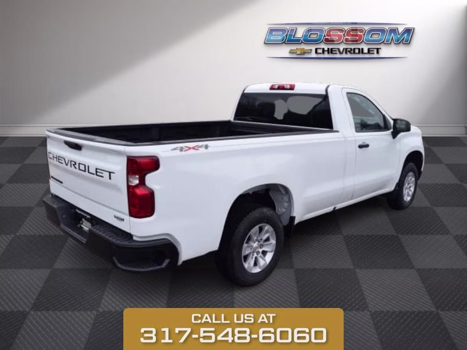 2026 Summit White Chevrolet Silverado 1500 WT 4X4 Truck