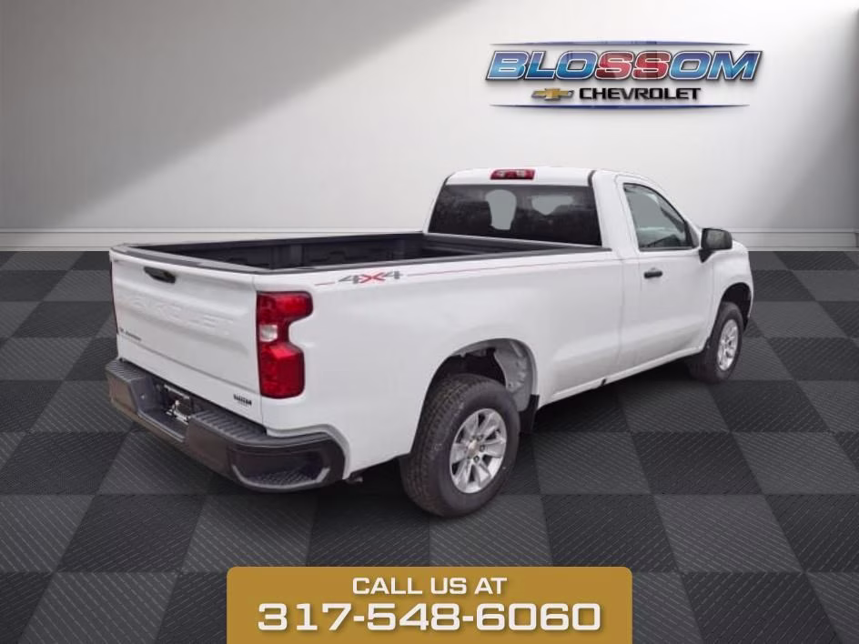 2026 Summit White Chevrolet Silverado 1500 WT 4X4 Truck