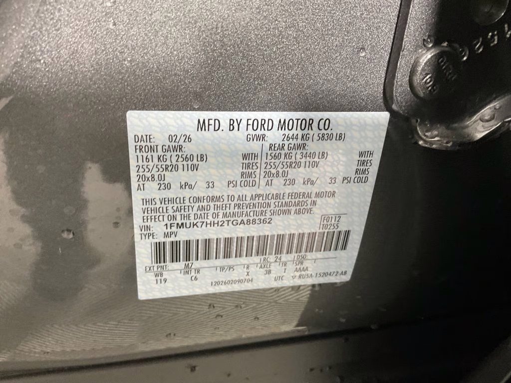 2026 Gray Metallic Ford Explorer Platinum RWD SUV