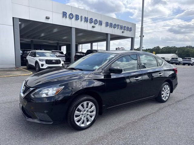 2019 Super Black Nissan Sentra S FWD Sedan