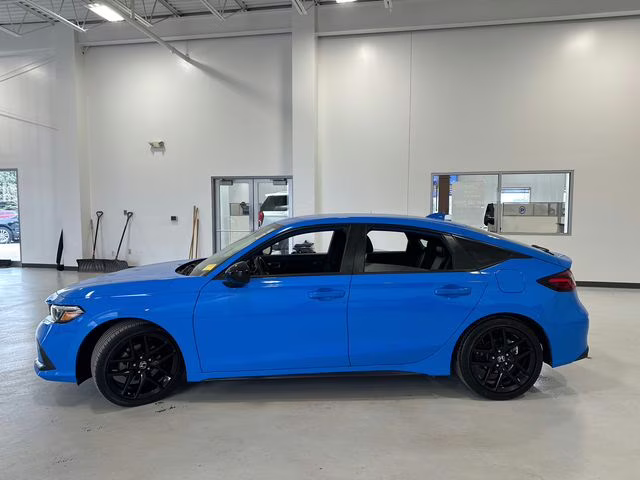 2023 Boost Blue Pearl Honda Civic Sport FWD Hatchback