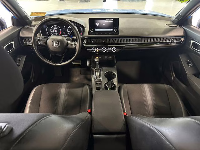 2023 Boost Blue Pearl Honda Civic Sport FWD Hatchback