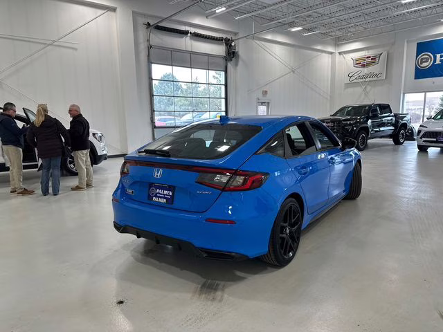 2023 Boost Blue Pearl Honda Civic Sport FWD Hatchback