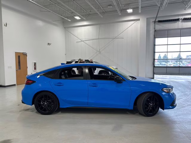 2023 Boost Blue Pearl Honda Civic Sport FWD Hatchback
