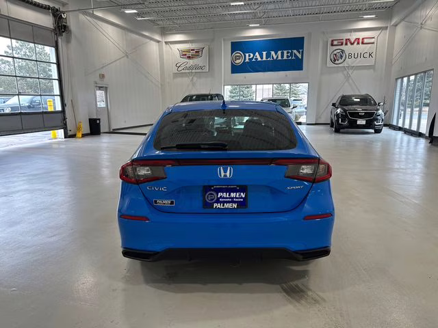 2023 Boost Blue Pearl Honda Civic Sport FWD Hatchback