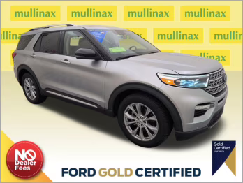 2023 Iconic Silver Metallic Ford Explorer Limited RWD SUV
