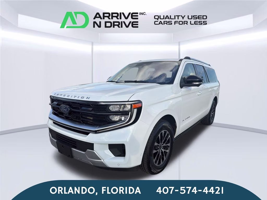 2025 Oxford White Ford Expedition Max Platinum 4X4 SUV