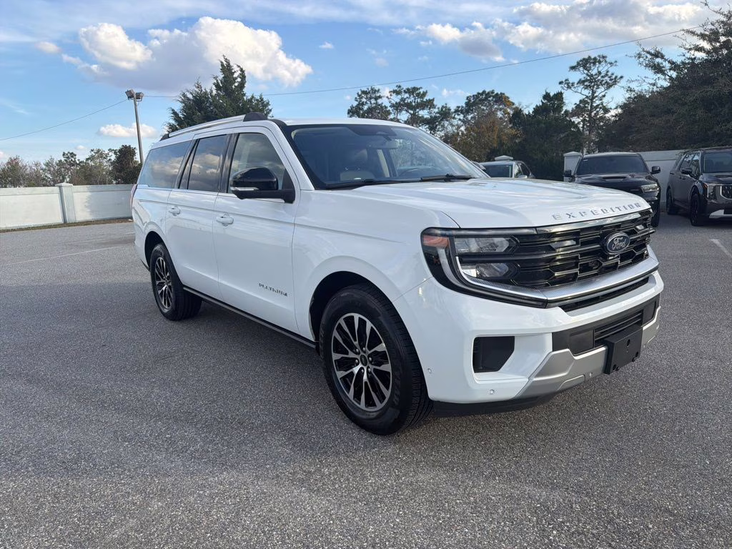 2025 Oxford White Ford Expedition Max Platinum 4X4 SUV