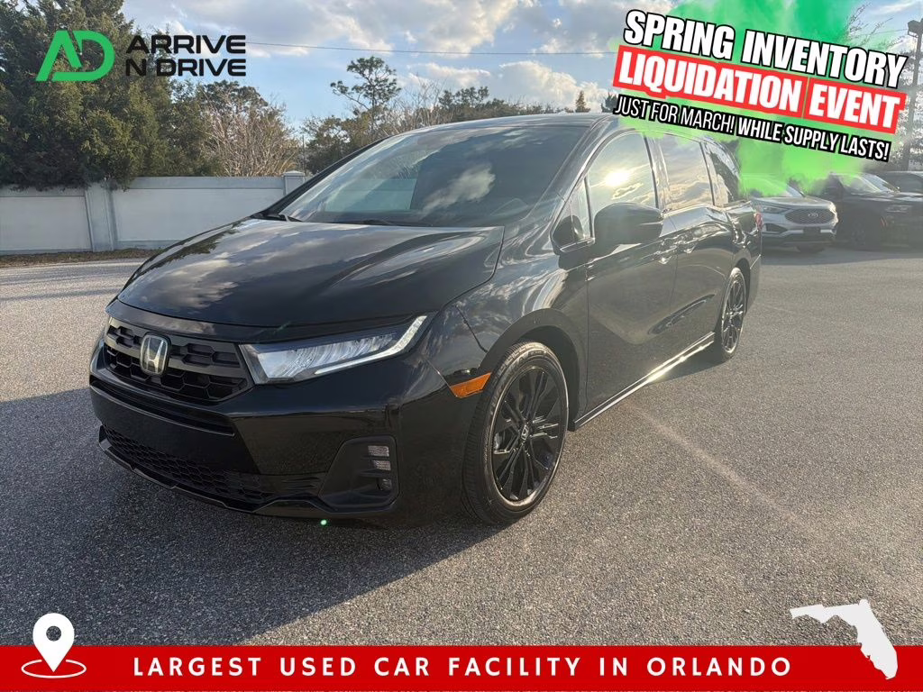 2025 Black Honda Odyssey Sport-L FWD Van