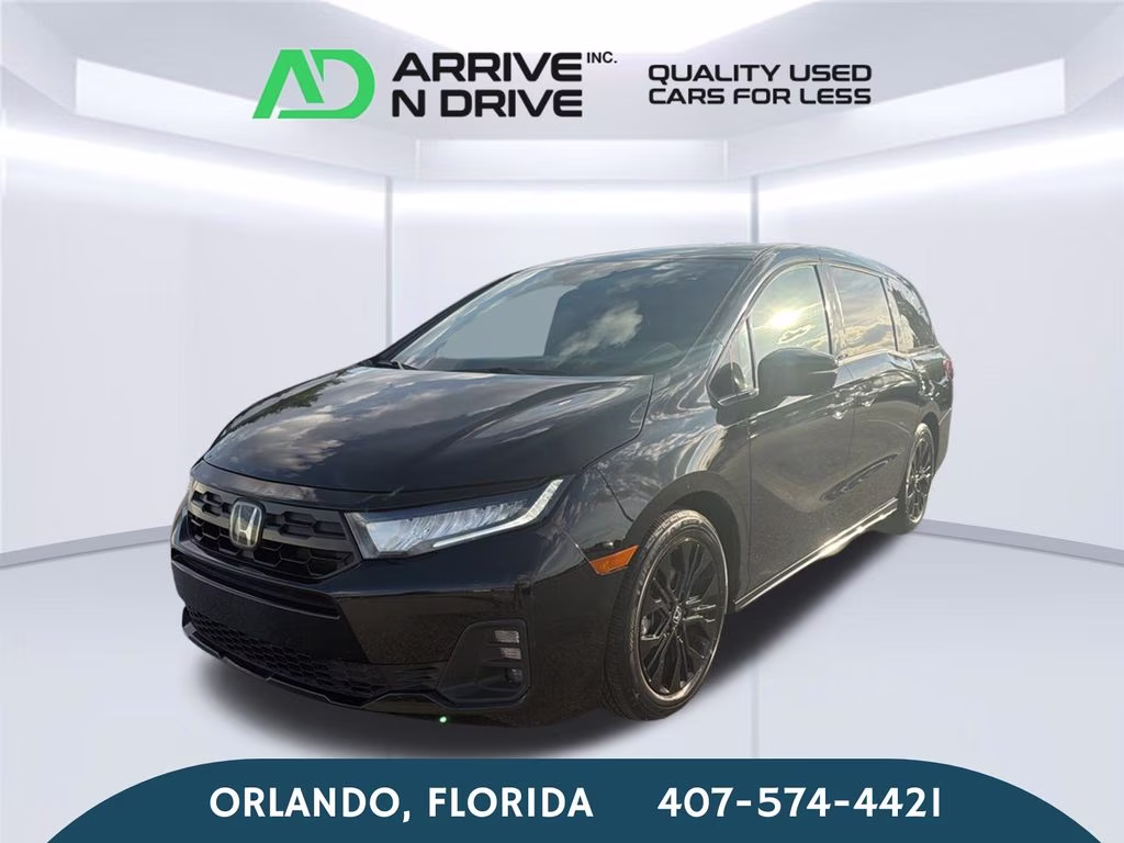 2025 Black Honda Odyssey Sport-L FWD Van