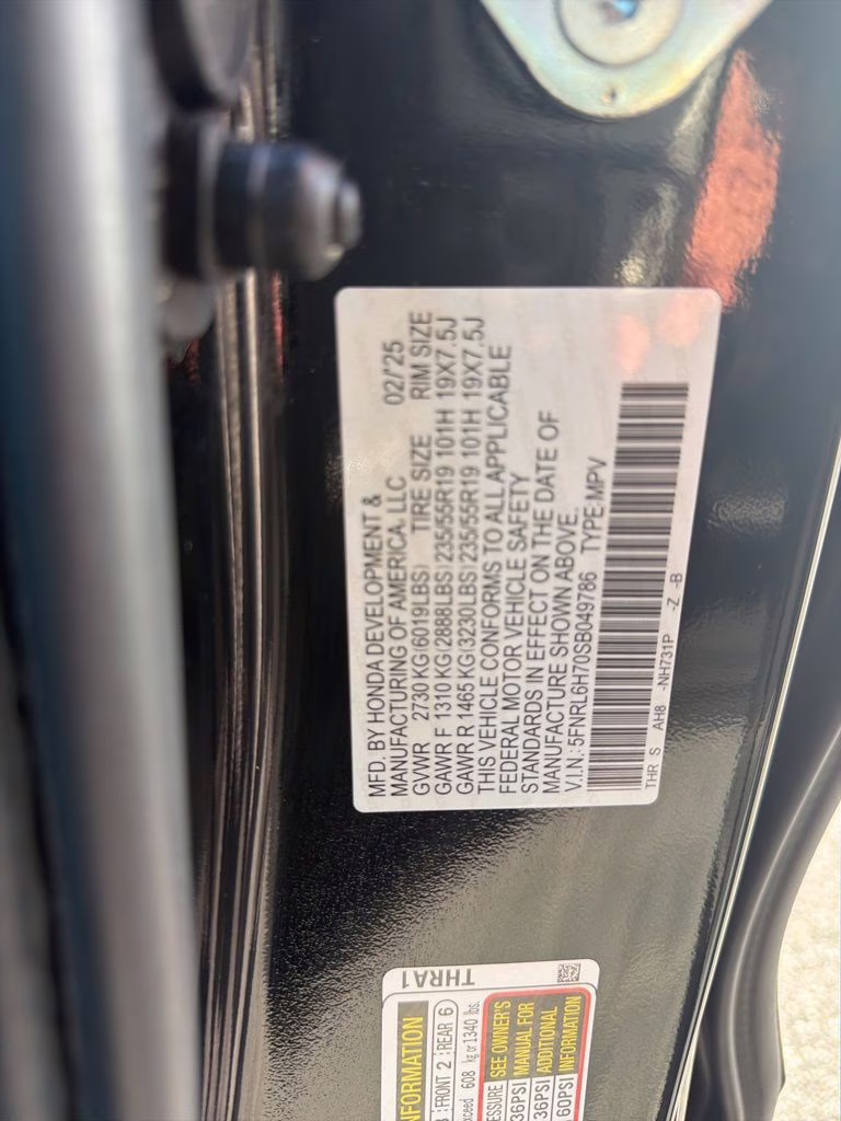 2025 Black Honda Odyssey Sport-L FWD Van