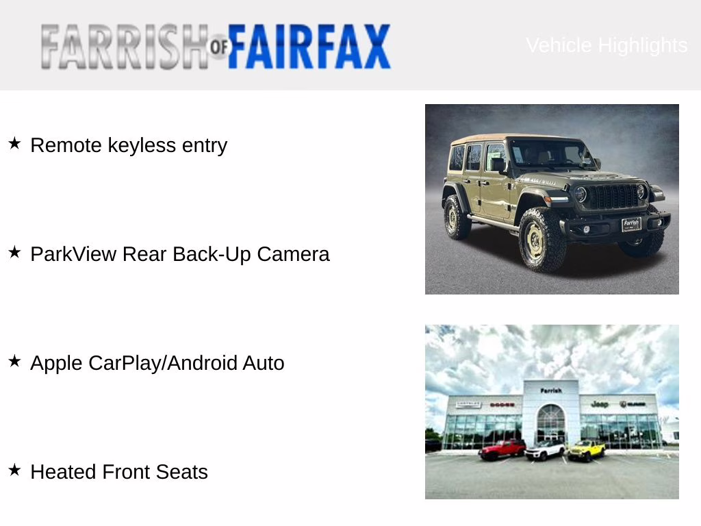 2026 41 Jeep Wrangler Willys 4X4 SUV