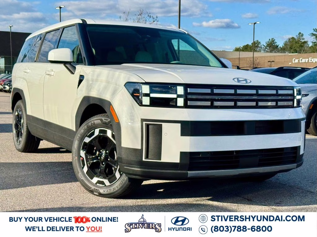 2026 Serenity White Hyundai Santa Fe SE FWD SUV