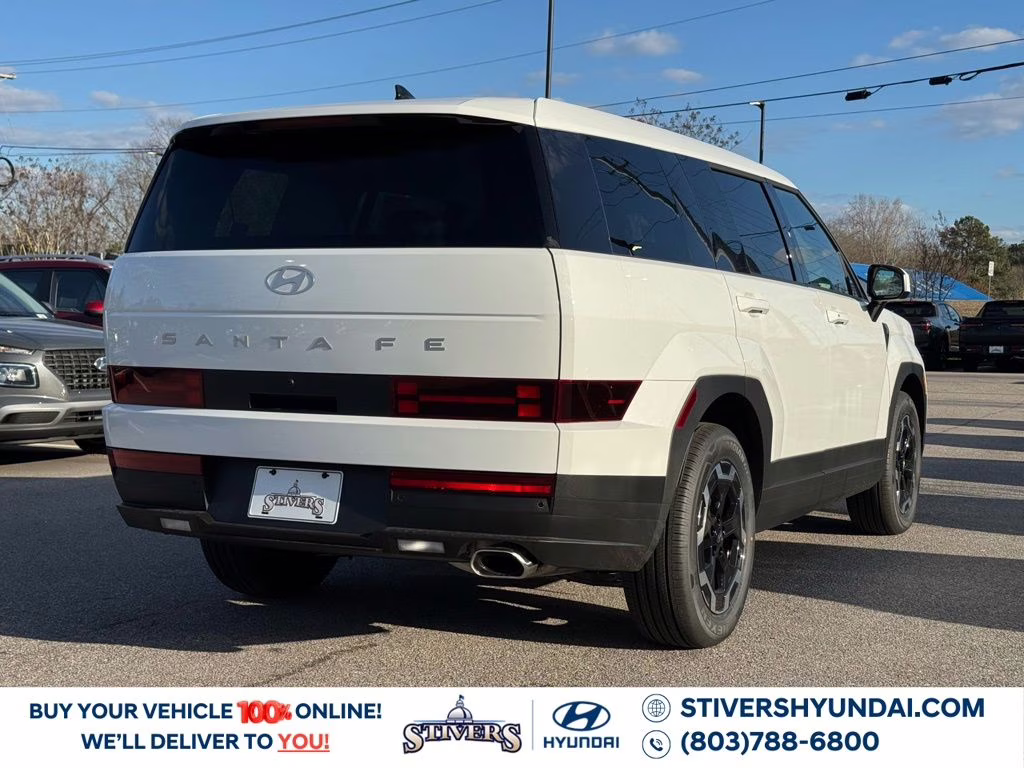 2026 Serenity White Hyundai Santa Fe SE FWD SUV