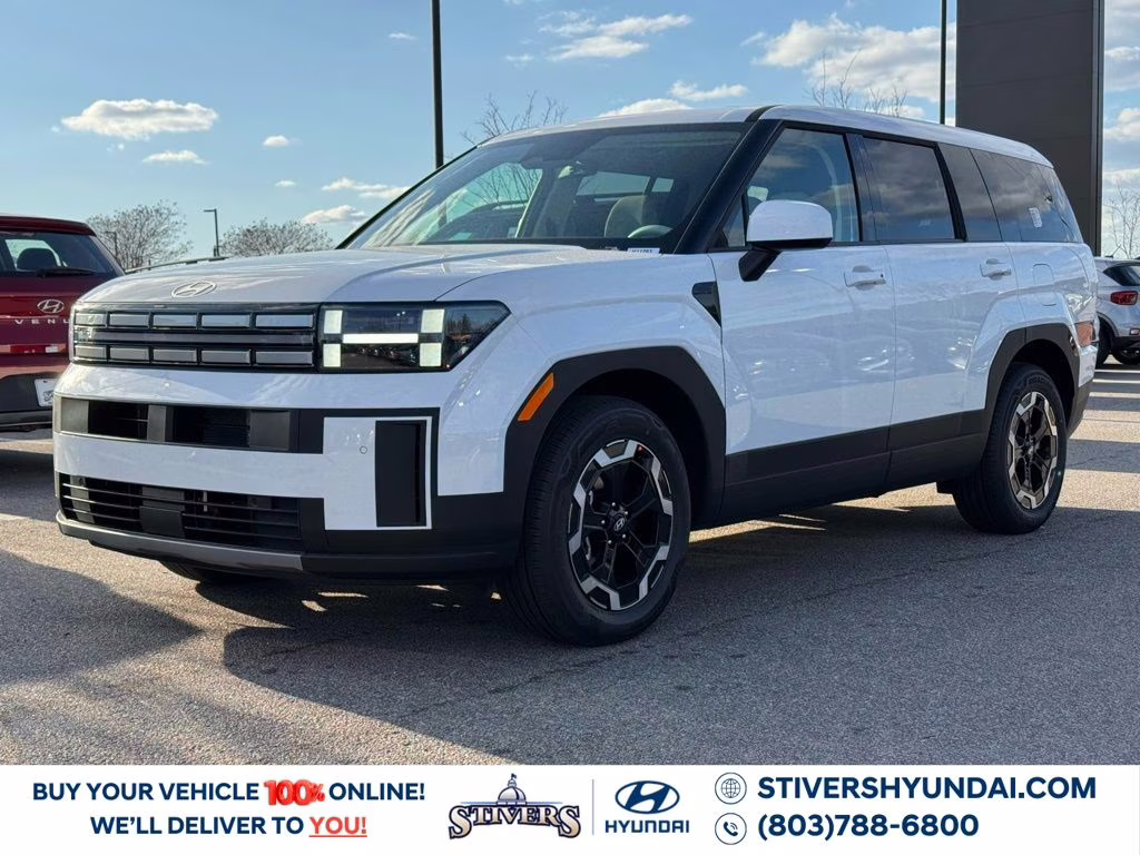 2026 Serenity White Hyundai Santa Fe SE FWD SUV