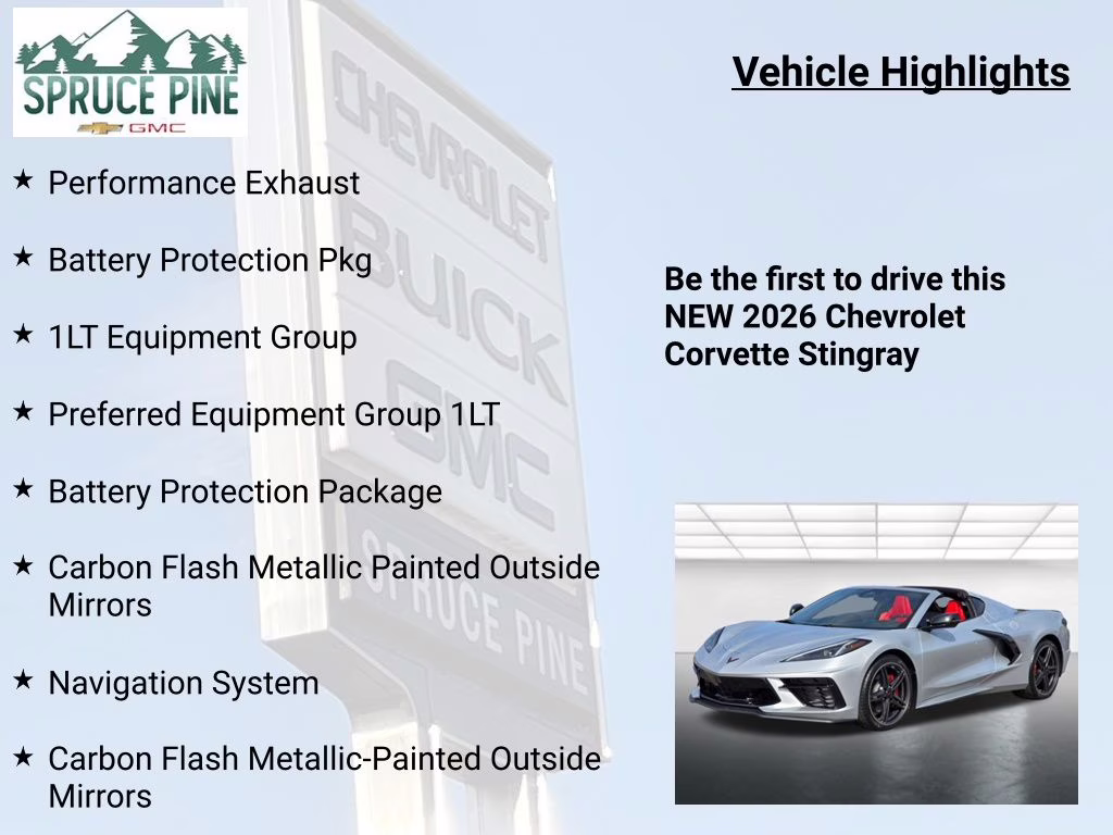 2026 Blade Silver Metallic Chevrolet Corvette Stingray RWD Coupe