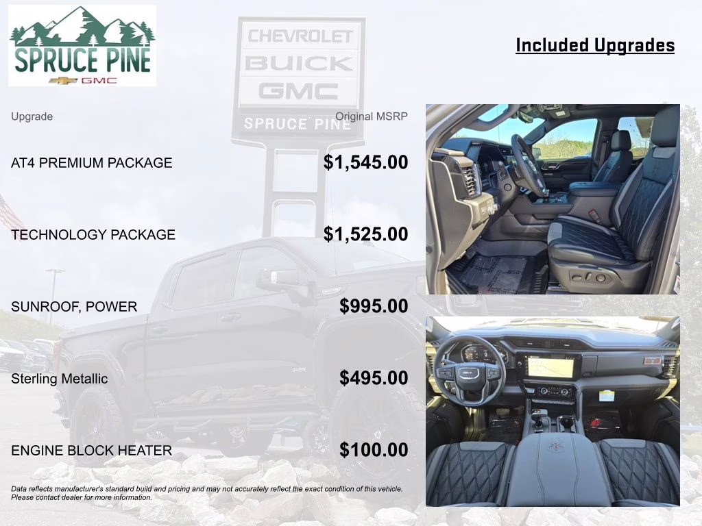 2026 Sterling Metallic GMC Sierra 1500 AT4 4X4 Truck