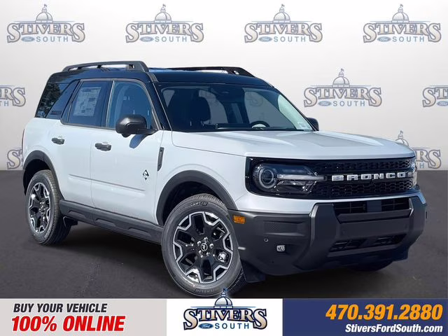 2026 White Metallic Ford Bronco Sport Outer Banks 4X4 SUV