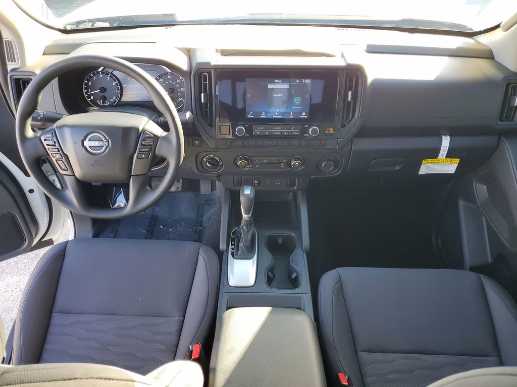 2026 Glacier White Nissan Frontier S 4X4 Truck