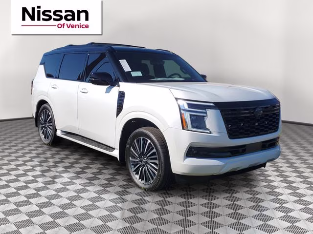 2026 Everest White Pearl/Black Nissan Armada Platinum Reserve 4X4 SUV