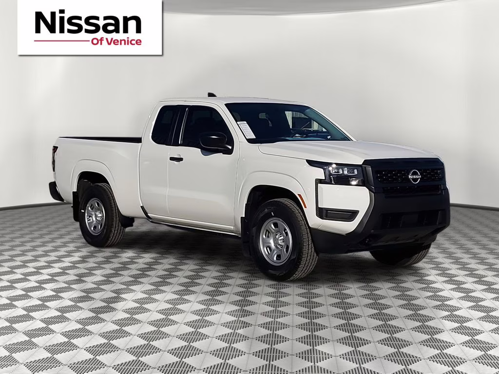 2026 Glacier White Nissan Frontier S 4X4 Truck