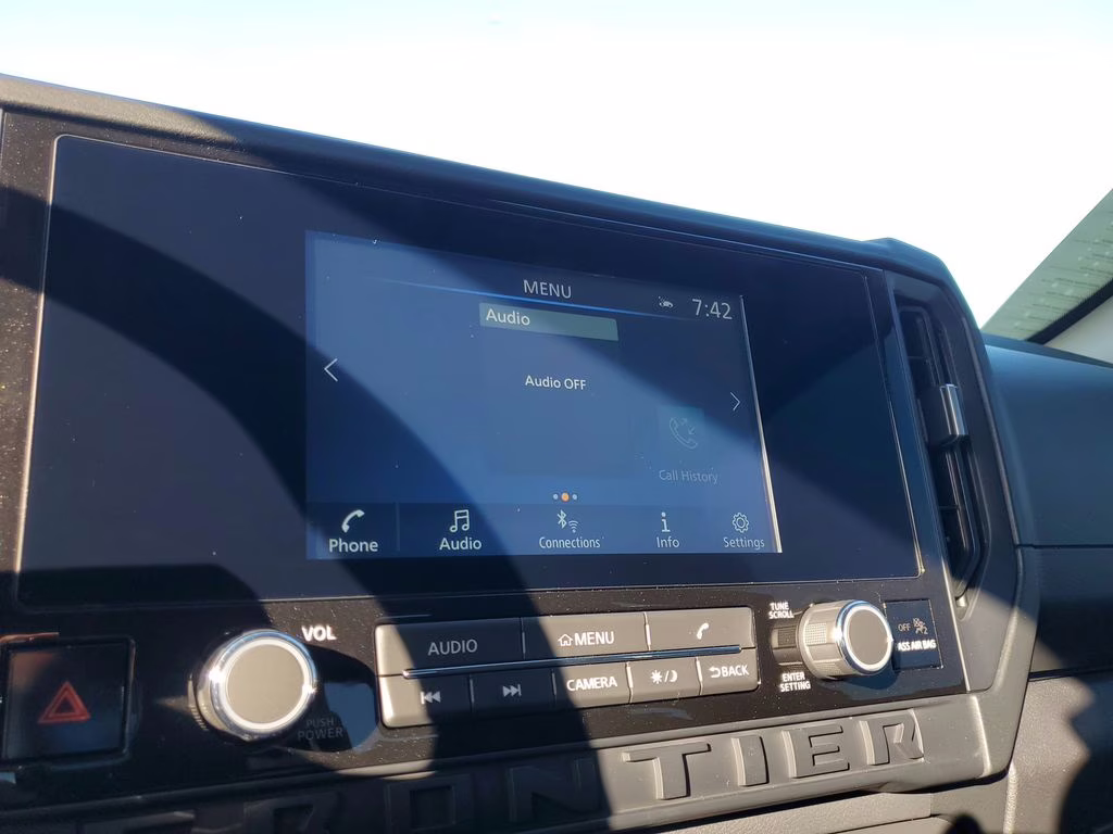 2026 Glacier White Nissan Frontier S 4X4 Truck