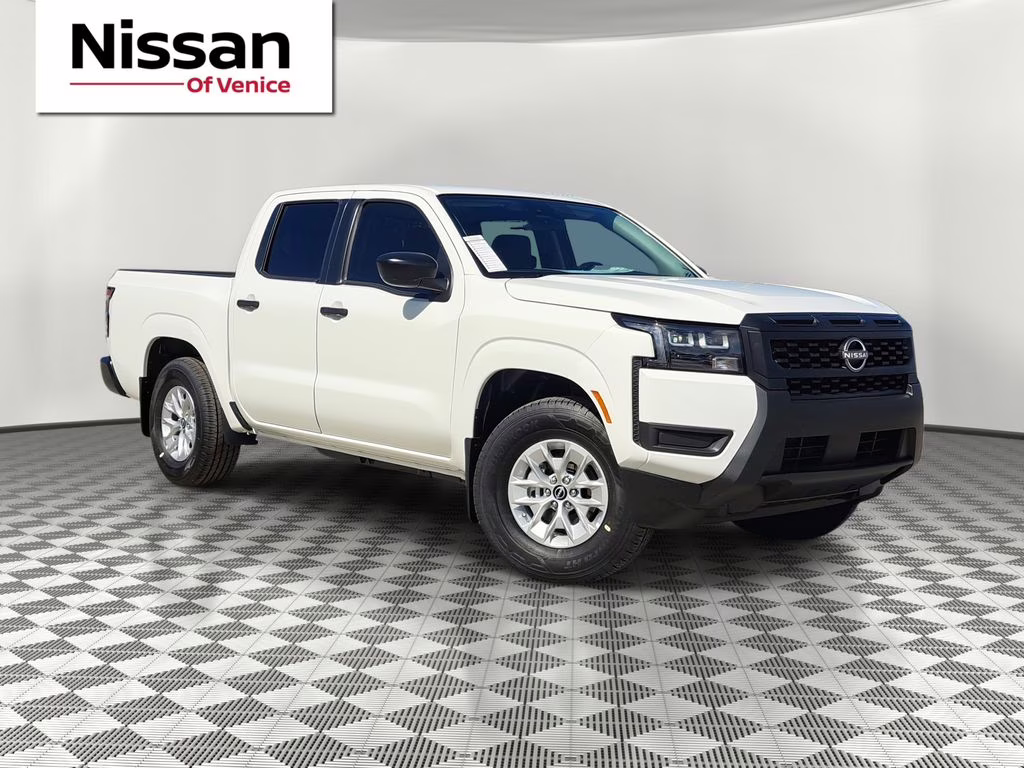 2026 Glacier White Nissan Frontier S RWD Truck