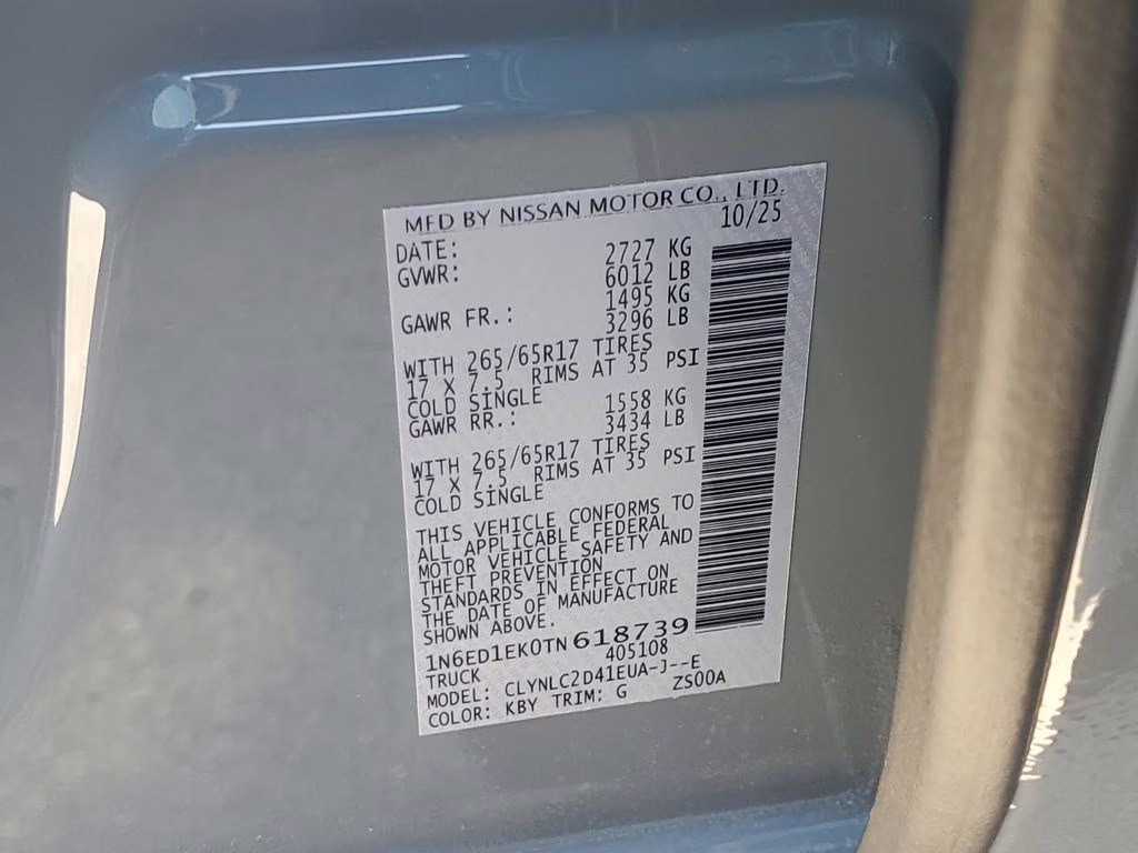 2026 Boulder Gray Pearl Nissan Frontier SV 4X4 Truck