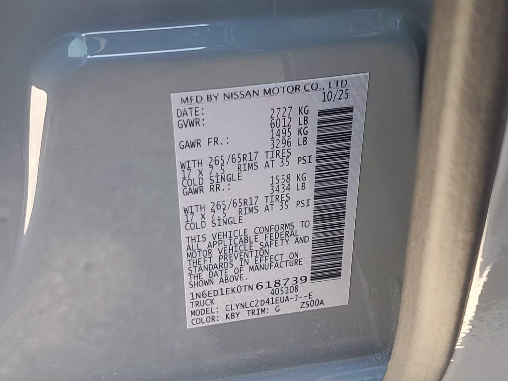2026 Boulder Gray Pearl Nissan Frontier SV 4X4 Truck