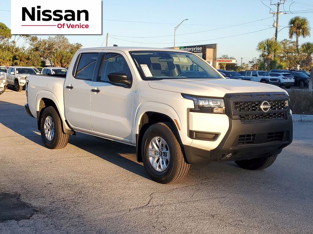 2026 Glacier White Nissan Frontier S 4X4 Truck