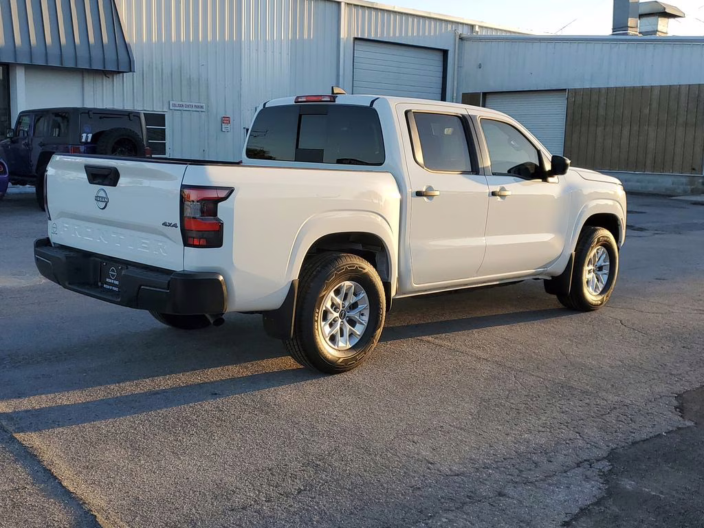 2026 Glacier White Nissan Frontier S 4X4 Truck