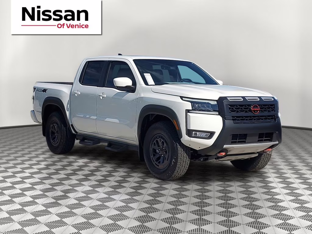 2026 Glacier White Nissan Frontier PRO-4X 4X4 Truck