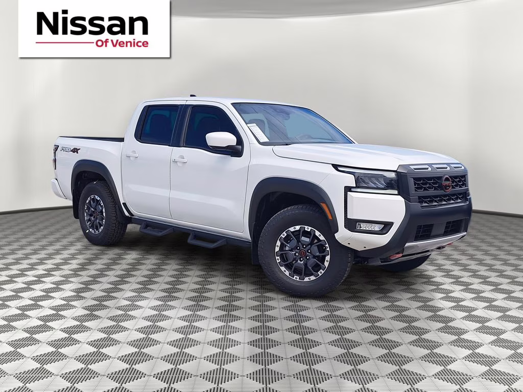 2026 Glacier White Nissan Frontier PRO-4X 4X4 Truck