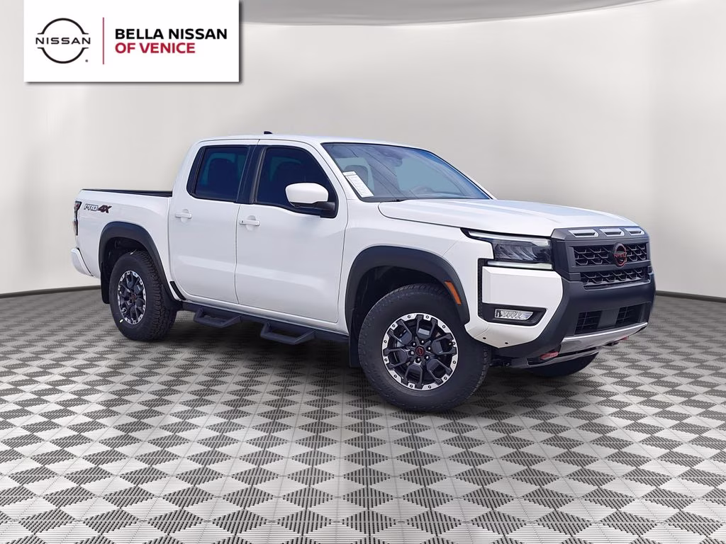 2026 Glacier White Nissan Frontier PRO-4X 4X4 Truck