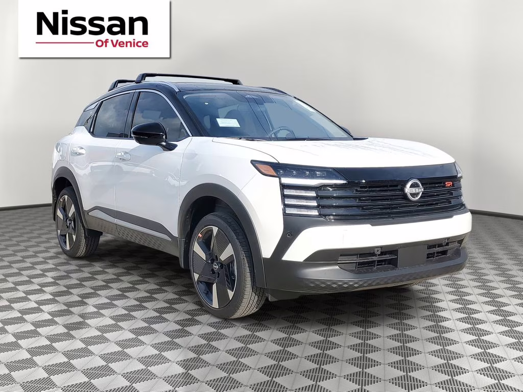 2026 Aspen White/Super Black Nissan Kicks SR FWD SUV