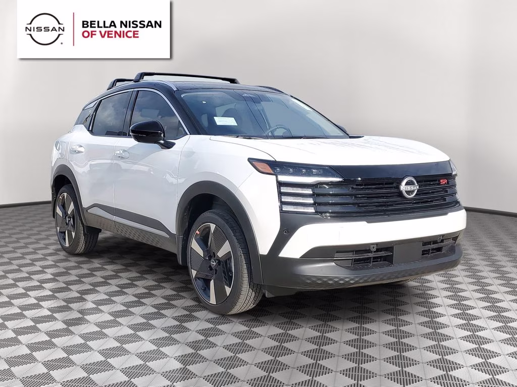 2026 Aspen White/Super Black Nissan Kicks SR FWD SUV