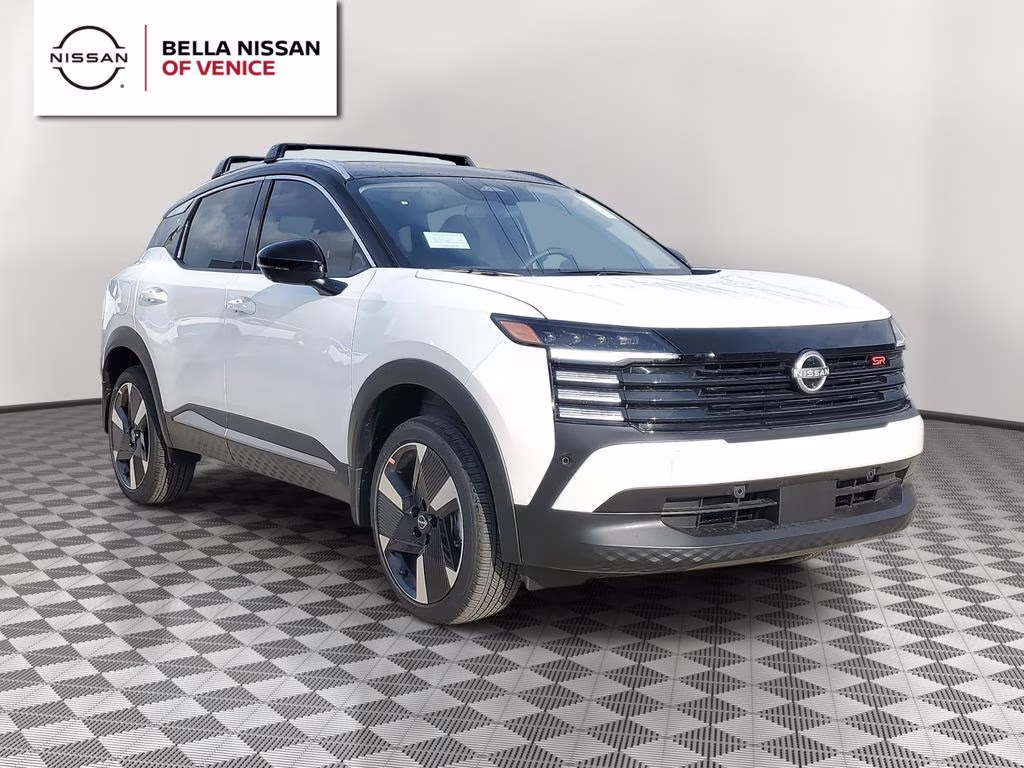 2026 Aspen White/Super Black Nissan Kicks SR FWD SUV