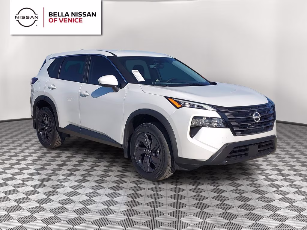 2026 Everest White Pearl Tricoat Nissan Rogue SV FWD SUV