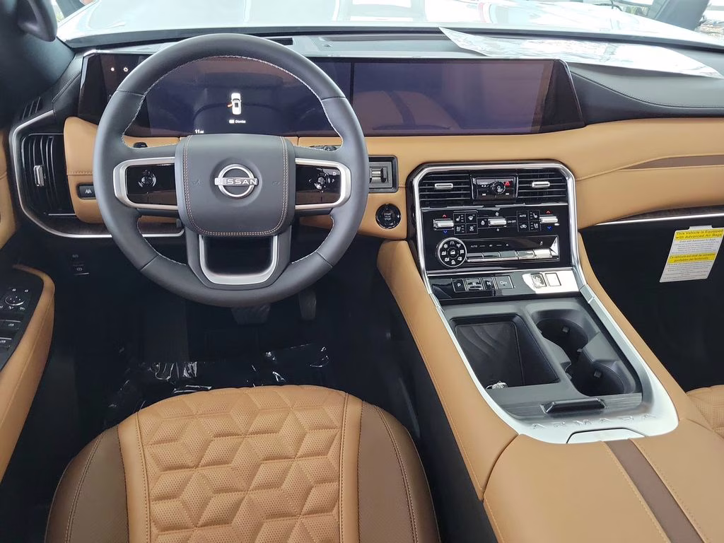 2026 Everest White Pearl/Black Nissan Armada Platinum Reserve 4X4 SUV